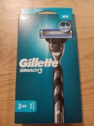 Gillette MACH3 rączka + 3 wkłady NOWA ORYGINAŁ