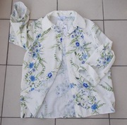RESERVED  KOSZULA  ELEGANCKA NOWA BIAŁA KWIATY S   