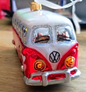 Bombka szklana volkswagen flower power dzieci kwiaty