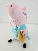 Świnka peppa maskotka tata w garniturze 25 cm.