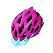 Kask rowerowy Straight MATT, M, fioletowo-turkusowy
