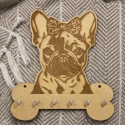 Wieszak na klucze 20cm buldog różne rasy