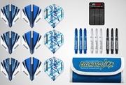 zestaw Luke Humphries Coolhand, etui/portfel na lotki + 9 shaftów + 9 piór