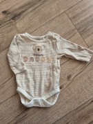 Next body niemowlęce unisex beżowe paski I love my daddy 62