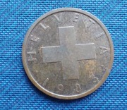 Moneta Szwajcaria 1 rappen 1983