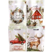 WORKI PREZENTOWE TOREBECZKI PREZENTOWE WORECZKI FOLIOWE 10SZT MIKOŁAJKI