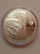 Srebro, 20 zł, 90 rocznica bitwy Warszawskiej- 2010r UNC.