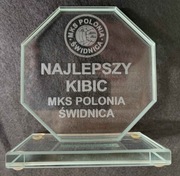 Statuetka szklana z grawerem