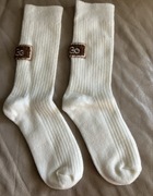  UGG skarpety skarpetki  białe śmietankowe 