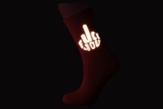 Skarpety świecące neonowe różowe Fuck you bawełna