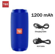 Głośnik przenośny Bluetooth T&G TG117 niebieski TWS Wodoodporny