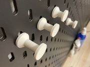 Haczyk (25 mm) do Tablicy IKEA SKADIS. Organizer. Druk 3D. Zestaw 5x