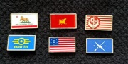 Metalowe Piny Fallout NCR, Legion, Bractwo, Enklawa, Vault-Tec, Minutemen