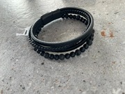 bransoletka męska czarna 4 paski