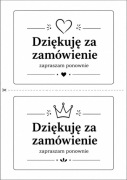 200szt Naklejki etykiety na paczki dziękuję za zamówienie 