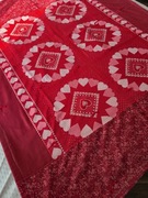 Patchworkowa narzuta z  printem Love z serduszkami ! Hand made!