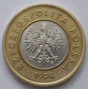 Polska 2 złote 1994 - nol