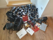 Leica Leitz Ogromny Zestaw R8,R7,R6,R5,R4,R3 Summicron,Obiektywy,Akcesoria