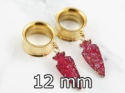 12mm Venom Snake nowe tunele złote wisiorki VS01