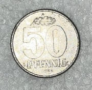 Moneta Niemcy DDR 50 PFENNIG 1958
