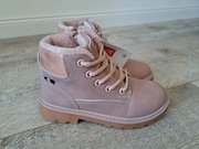 Buty ocieplane dziewczęce za kostkę, traperki - rozm 31