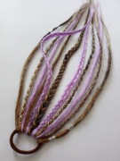 Dredy w gumce doczepy dredloki peruka warkoczyki zagęszczanie włosów treska