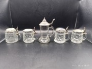 6 kolekcjonerskich kufelków do Schnappsa – sygnowane