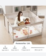 Kojec dla dziecka 120x120cm Nowy 