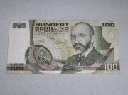 AUSTRIA BANKNOT 100 SCHILLING 1984