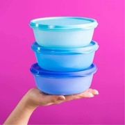 Tupperware NIEZBĘDNA TRÓJKA 3 X 600 ML - MISECZKI DO LODÓWKI