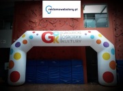 Brama reklamowa 6x4m z grafiką balon reklamowy 