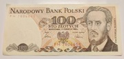Banknot obiegowy PRL 100 zł 1986