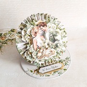 Kartka, ręcznie robiona, Rocznica, ślub