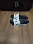 Klapki Włoskie Gucci gumowe na basen albo plażę +Gratis jeansowe szorty!!!