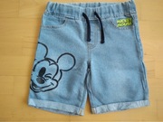 Spodenki jeansowe rozmiar 134 Mickey Mouse