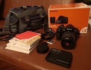Sony Alfa 350 – lustrzanka cyfrowa z obiektywem Sony 18-200 + akcesoria