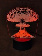 Lampka Wybuch Bomba Grzyb Atomowy Oppenheimer RGB