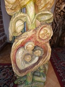 Rzeźba pod tytułem "Droga" z drzewa lipowego, unikat