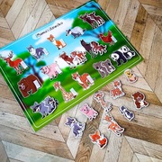 Układanka na rzepy Montessori. Zabawka edukacyjna. 