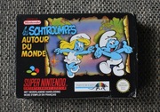 Super Nintendo SNES Les Schtroumpfs Autour du Monde Pudełko