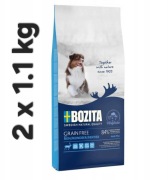 2 x Sucha karma Bozita bez dodatku zbóż Adult Plus z Reniferem 1,1kg