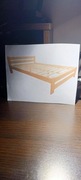 sprzedam dwa łózka drewniane sosnowe + stelaże , jasny dąb i orzech 