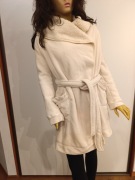 Szlafrok ecru S 34/36 Love to Lounge ciepły kożuszek miękki pasek