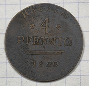 #2947 Niemcy Saksonia-Coburg-Saalfeld 4 fenigi 1820 rzadka!