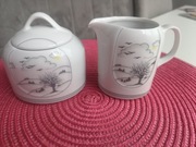 Cukiernica i mlecznik porcelanowy Bavaria Eschenbach 