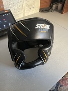 Kask Bokserski StormCloud czarno-zolty, stan idealny.