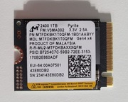 Micron 2400 1TB SSD 2230 Jak nowy! 