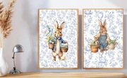 Dwa zajączki Motyw wielkanocny