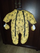 Kombinezon chłopięcy z kapturem żółty myszka Miki 