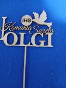 Topper komunia święta z dowolnym imieniem